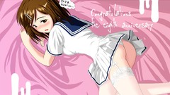 Ass Anime cream stockings anime girls seifuku lolicon