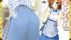 Ass anime girls blue eyes waitress brunettes short hair scans 