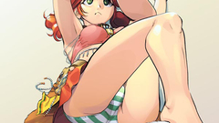 Ass anime girls green eyes final fantasy xiii oerba dia vanille 