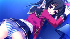 Ass anime girls school uniforms animal ears panties