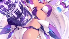 Ass Anime heterochromia animal ears bikini panties thigh highs 