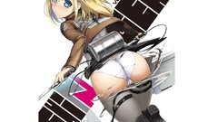 Ass Anime legs blondes anime girls panties shingeki no kyojin 
