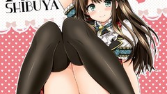 Ass Anime legs stockings anime girls blue eyes miniskirts rin 