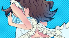 Ass Anime long hair anime girls underwear panties