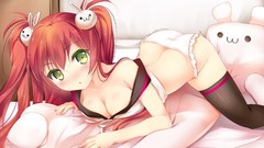 Ass Anime Manga stockings anime girls uniforms underwear 