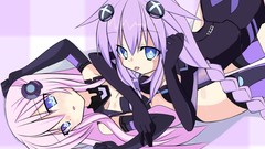 Ass Anime pink hair anime girls blue eyes purple hair yuri 