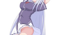 Ass Anime stockings anime girls purple hair purple eyes Simple 