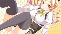 Ass Anime stockings blondes smiling anime girls mahou shoujo 