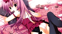 Ass Anime stockings blush long hair underwear panties