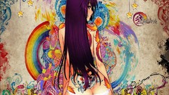 Ass Anime tattoos anime girls bakemonogatari senjougahara 