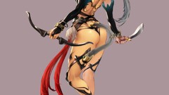 Ass Anime Warriors animal ears tails Daggers high heels