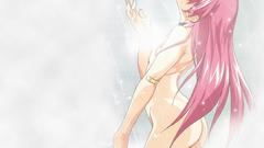 Ass bathing pink hair