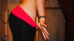 Ass bathroom tights yoga pants