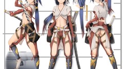 Ass blade Anime blue hair anime girls