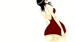 Ass bleach red dress