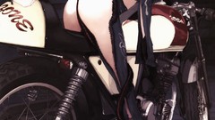Ass blondes anime girls motorbikes