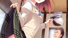 Ass Cube pants skirts blush anime girls wink seifuku your diary 