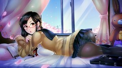 Ass glasses artist pantyhose seifuku cherry blossoms meganekko 