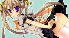 Ass long hair anime girls seifuku underwear panties