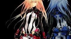 Ass red eyes anime girls redjuice artwork bodysuits