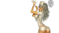 Ass white background gloves anime girls artwork Simple 