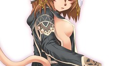 Ass white background Jewelry red eyes Arabic shirts anime girls 