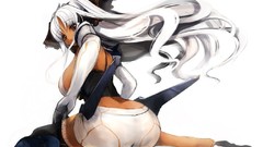 Ass white hair anime