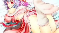 Ass wings hats fangs socks Vampires Ribbons skirts blue hair 