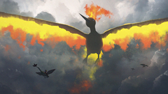 Asteroid (artist) Pokémon Anime Moltres flygon Dragonite