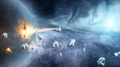 Asteroids planets hit outer space