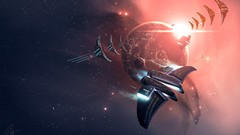 Asteroids planets spaceships vehicles outer space Photo 