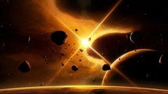 Asteroids science fiction outer space