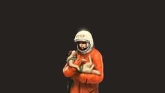 astronaut Russian Yuri Gagarin Laika