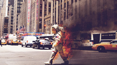 Astronauts Photo manipulation streets