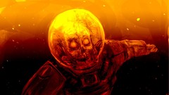 Astronauts skulls skeletons outer space artwork