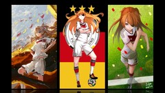 asuka langley soryu neon genesis evangelion germany soccer Anime