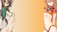 Asuka langley soryu neon genesis evangelion makinami mari 