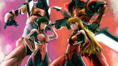 Asuka langley soryu neon genesis evangelion makinami mari 