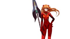 Asuka langley soryu neon genesis evangelion Simple Background 