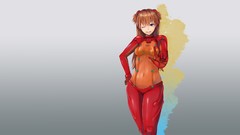 Asuka langley soryu neon genesis evangelion Simple Background 