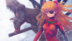 Asuka langley soryu neon genesis evangelion upscaled