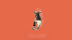 Athletes soccer minimalistic