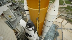 Atlantis NASA spaceships vehicles pad outer space