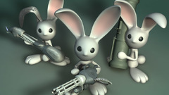Attack artwork armed Bunnies