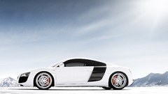 Audi audi r8 white cars Audi R8 V10