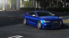 Audi blue audi rs5 stance Car vehicle blue cars urban