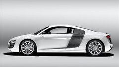 Audi cars audi r8 vehicles white cars Audi R8 V10