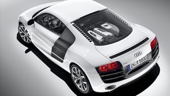 Audi cars audi r8 vehicles white cars Audi R8 V10