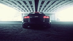 Audi cars Bridges racing cars Audi R8 V10