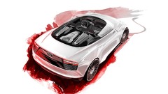 Audi cars concept art Audi E-Tron Spyder
